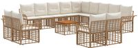 vidaXL - Buiten - bank - set - 14 - st - Natuurlijk - en - Crème - Wit - Polyester