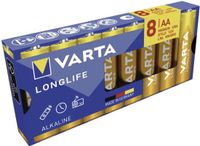 Varta Longlife AA Pack 8 AA batterij (penlite) Alkaline 2800 mAh 1.5 V 8 stuk(s)