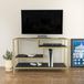 Hanah Home Glamorous tv-standaard, 120 cm breed, goud en antraciet