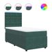 vidaXL Boxspringbed met matras, donkergroen, 140x200 cm, fluweel