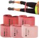 Merkloos / Sans marque 5 Delige Resistance Band Set - Rose - Fitness Elastiek Set