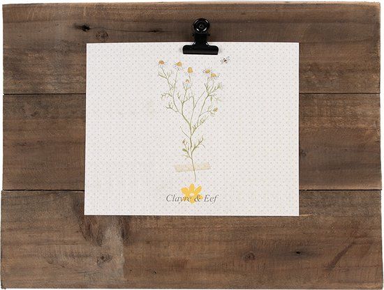 Clayre & Eef Fotolijst - 32x3x25 cm - Bruin Hout - Rechthoek