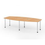 Hammerbacher table de réunion ton 6 pieds - 220x130 cm