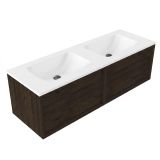 Saniclass SW1420776/SW1471859 Badkamermeubelset - Mat Eiken Charcoal