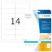 HERMA 8671 weerbest adreslabels A4 transparant, set van 32