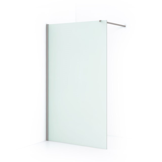 Maxaro Inloopdouche Diamond 120cm 8mm Mat Veiligheidsglas Geborsteld RVS