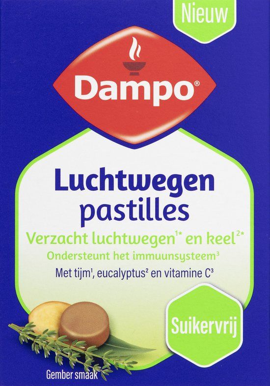 Dampo Luchtwegen Pastilles - Suikervrij - 24 stuks