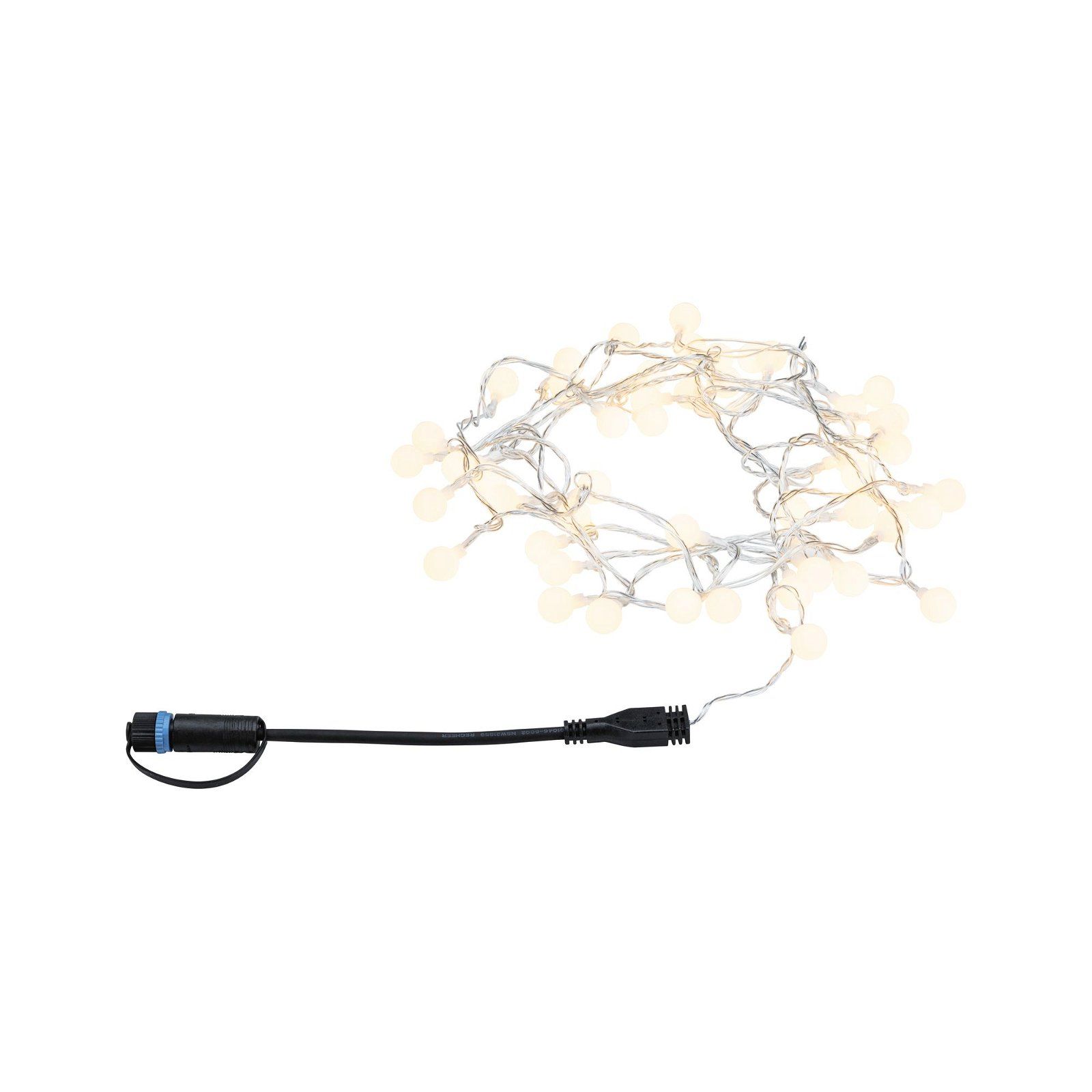 Paulmann Plug & Shine LED-lichtketting Warm wit IP44 3000K Zwart