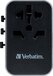 Verbatim Universele reisadapter UTA-04 - 3x USB-A & 2x USB-C - 61W PD - Zwart