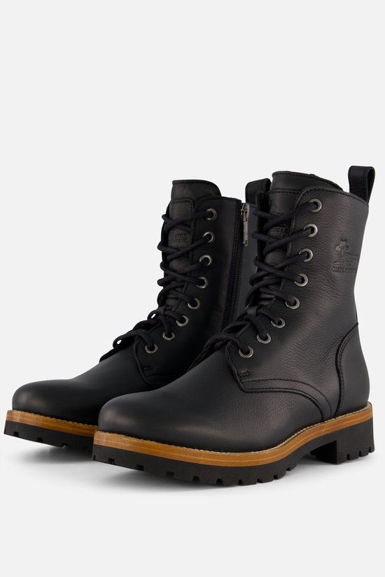 Panama Jack Frisia dames veterboot - Zwart - Maat 36