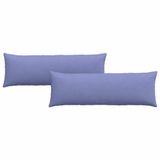 vidaXL - Zitkussens - 2 stuks - Stof - Jeans Blauw - 120 x 40 cm