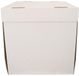 FunCakes Taartdoos met Zwanenhals en Losse Deksel - Vierkant - Wit - 32x32x32 cm - 10 Stuks