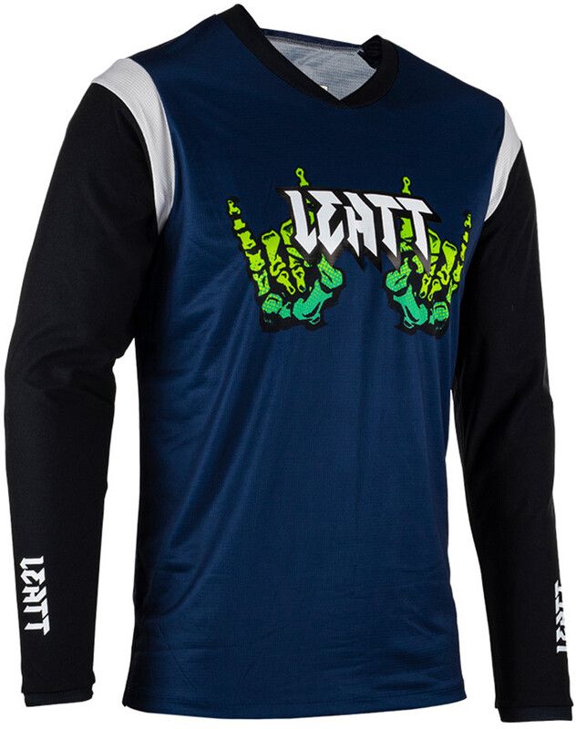 Leatt MTB Gravity 3.0 LS Jersey Men - blauw/zwart - 2023 - 6009554020216