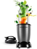 GOURMETmaxx Mr. Magic Mixer 4-delig | 400 W, kruisvormig mes, beker van 500 ml & meeneemdeksel | Pour shakes, dipsauzen et sauzen | Gemakkelijk schoon te maken | Antraciet/zwart