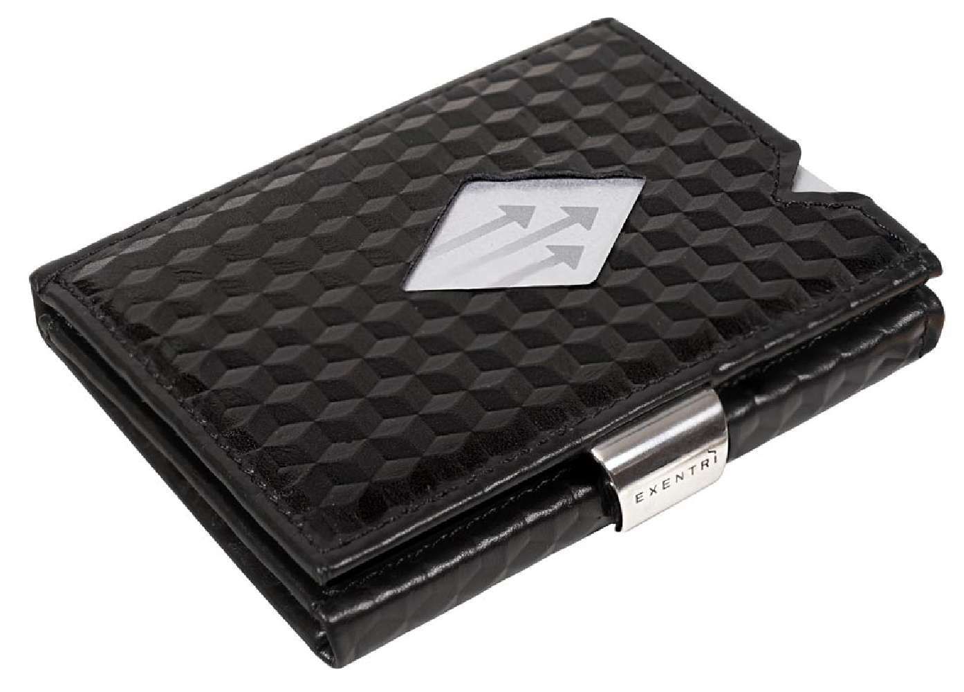 Exentri Leather Wallet black cube - 7090024923419