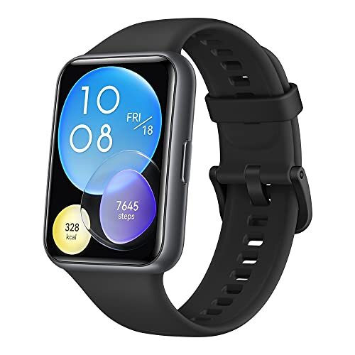 Huawei Watch Fit 2 Smartwatches, 1,74 inch FullView display met ultradunne randen, GPS, bluetooth-oproepen, bewaking van een gezonde levensstijl, snelle trainingsanimaties, iOS/Android, zwart