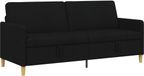 vidaXL Sofa met Opbergruimte Zwart 192 x 78 x 87 cm Polyester