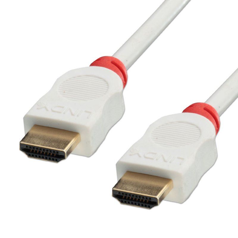 LINDY 41412 HDMI kabel - 2 m - rood, wit