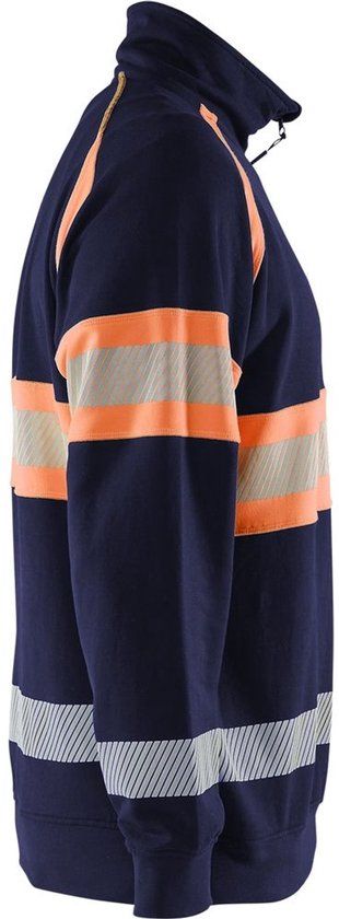 Blåkläder High-Vis Sweater 3553-1158 Marineblauw/Oranje L
