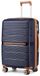 Valise - Valise rigide XL - 100% PP - 8 roues pivotantes - Serrure TSA - 76 × 49,2 × 31 cm - Bleu