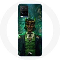Maniacase Hoesje voor Vivo Y21s 2021 / Y21 2021 Loki Thor Ragnarok met Helm Poster Karakterreeks Seizoen 1