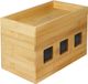 LogiLink KAB0076 - kabelbox medium (255 x 140 x 165 mm), bamboe