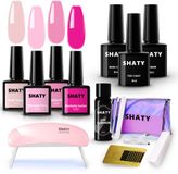 SHATY® BIAB Starter Pakket – Roze Builder Gel & Gelnagellak Set