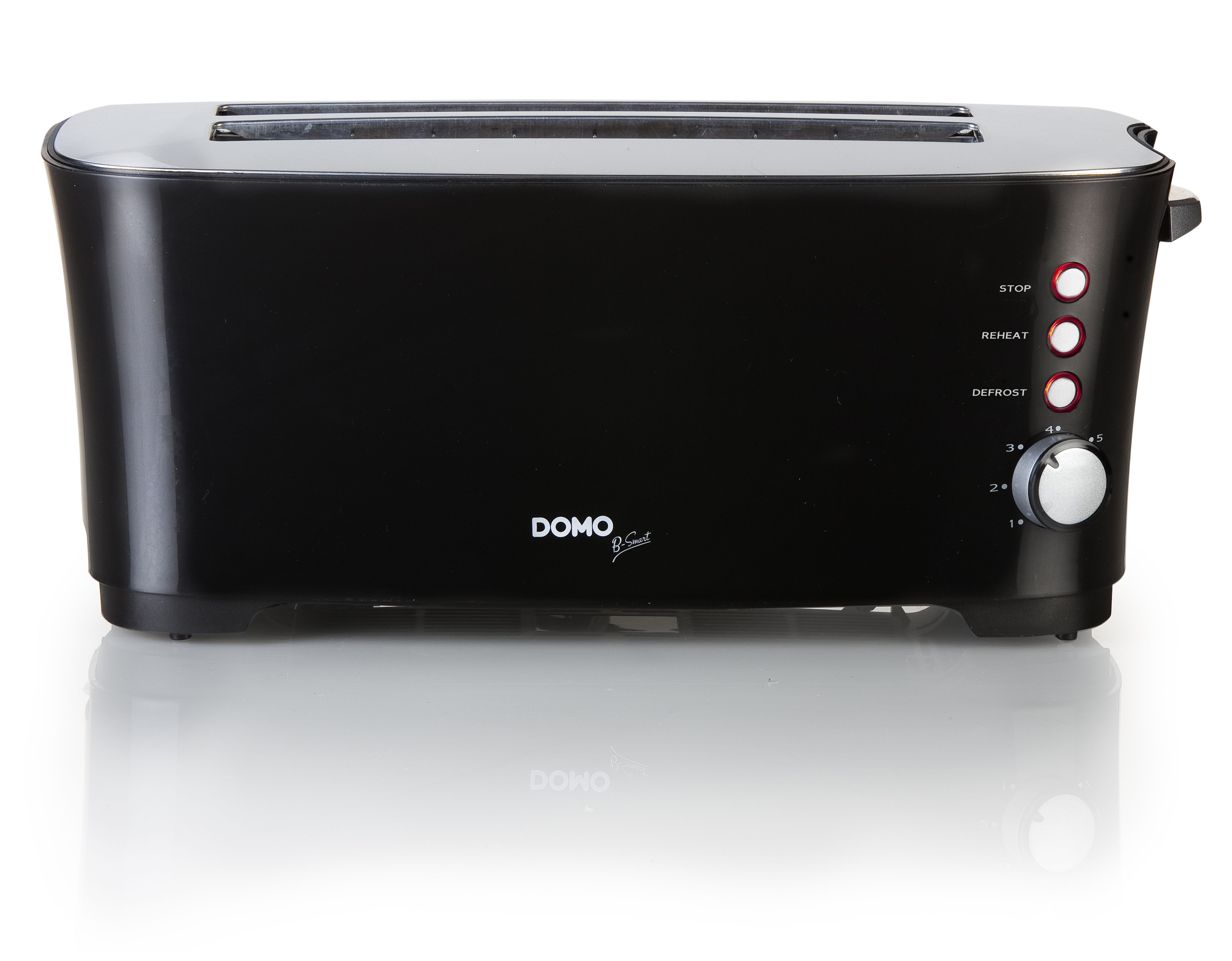 Domo B Smart Broodrooster - 4 Sneden - Zwart