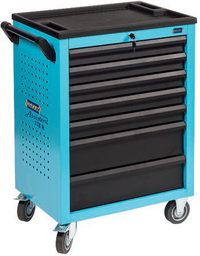 HAZET Assistent 178N-7 Werkplaatswagen - 7 Schappen - Zwart/Blauw