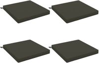 vidaXL - Zitkussens - SOEST - 4 stuks - 100% Polyester - Antraciet