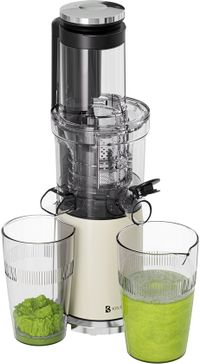 KitchenBrothers Slowjuicer - Sapcentrifuge - Verticaal - Juicer - Groenten en Fruitpers - 80 mm - 750 ml - Champagne