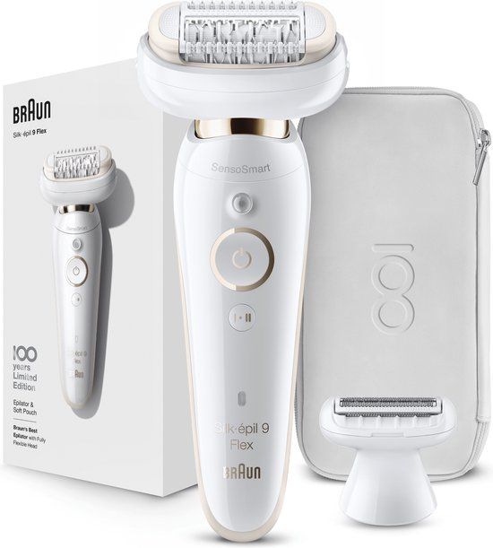 Braun Silk-épil 9 Flex Design Edition - Epilator voor vrouwen - Wit