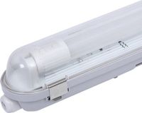 HOFTRONIC 10x LED TL armatuur 120cm - 18 Watt - 3000K warm wit - IP65 waterdicht - Koppelbaar