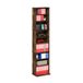 Furinno JAYA 9-Shelf Multimedia Media Storage Tower Rack met verstelbare planken, Amber Pine