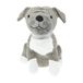 H&S Collection Deurstopper - hond - licht grijs - 27 x 20 x 27 cm - polyester - dieren thema deurstoppers