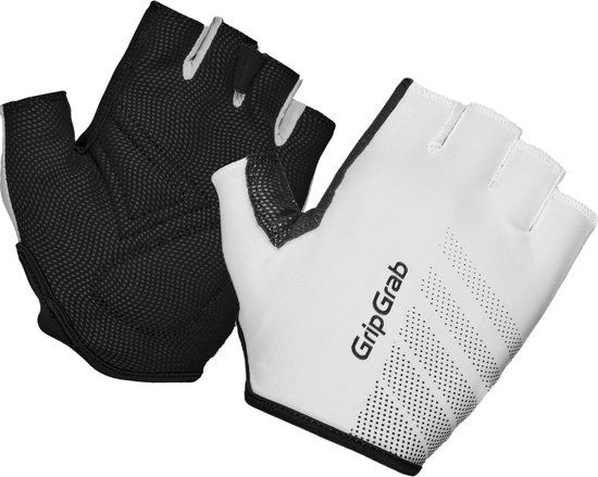 GripGrab Ride Padded Short Finger Summer Gloves - White - Unisex - XXL