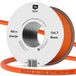 Câble d'installation réseau cat 7 - S/ftp - Lszh - 100 mètres - Orange