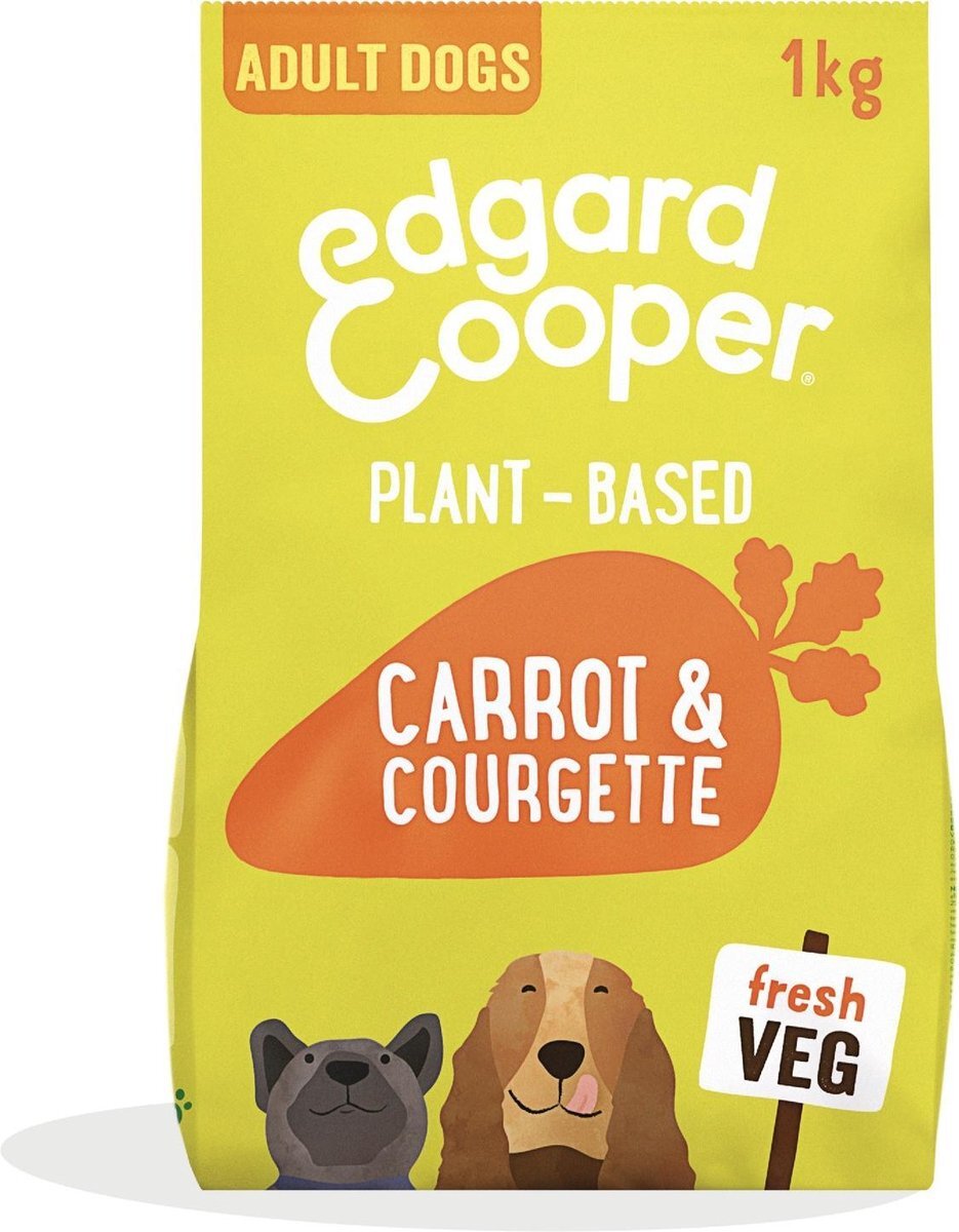 Edgard & Cooper Edgard&Cooper Plantbased Adult Wortel&Courgette - Hondenvoer - 1 kg