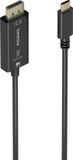 AISENS A109-0879 video kabel adapter 1,8 m USB Type-C DisplayPort Zwart
