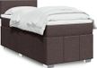 Maison Exclusive - Lit boxspring avec matelas, brun foncé, 100x200 cm, rembourré