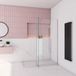 Aica Sanitair Cabine de douche - 120x200cm - Profil d'angle pivotant - 8mm Verre Nano - Chrome