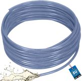 KOTARBAU® Tuyau d'air comprimé ø 8 mm / 2,5 mm - Tuyau de compresseur - Tuyau d'air 50 m - Tuyau PVC avec insert textile - Tuyau d'eau - Transparent - Bleu