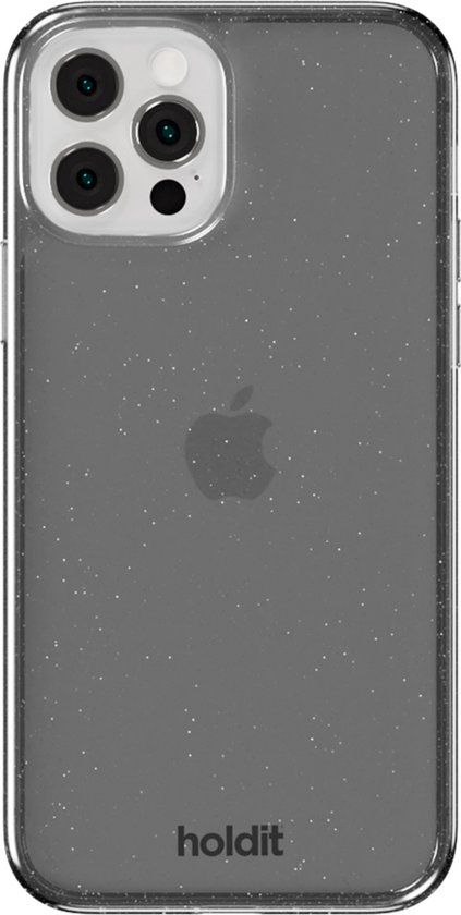 Holdit Glitter Case Zwart voor Apple iPhone 12 (Pro)