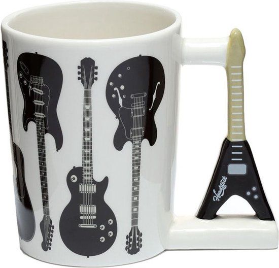 Headstock Rock Gitaar Mok - 400ml - Keramiek - Gitaar