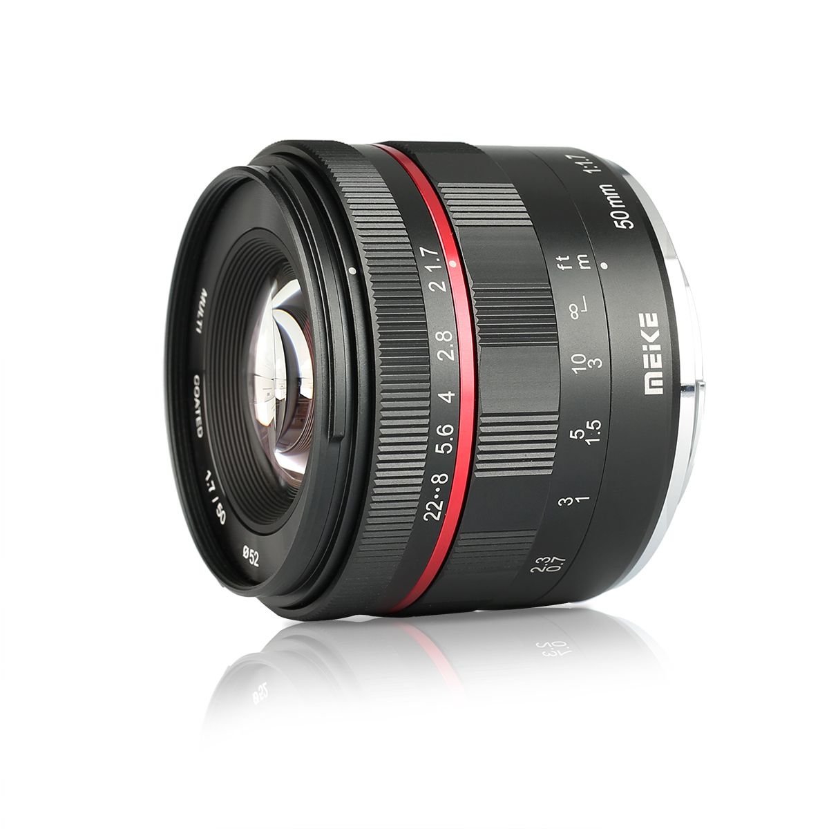 Meike 50mm F/1.7 - Micro Four Thirds (MFT) - Zwart