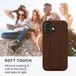 kwmobile back cover voor Apple iPhone 16 - Chocoladebruin