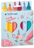 Tratto F858006 Markeerstift, 6 stuks, Verschillende kleuren