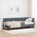 Maison Exclusive - Cadre de lit d'angle avec matelas, 2 pièces, gris foncé, 80 x 200 cm, velours