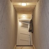 HOFTRONIC™ C-Series LED Plafondlamp zwart ovaal - Wandlamp - Scheepslamp - IP54 - 18W - 1830lm - 6500K Daglicht wit