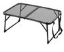 Merkloos Klaptafel aluminium 60 x 40 x 25 cm zwart, opvouwbaar in koffervorm voor camping en outdoor